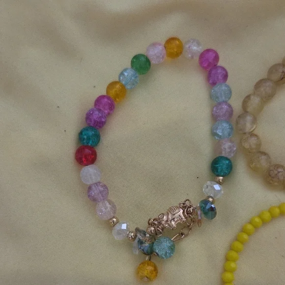 Colorful Beaded Kids Bracelet Set - Picture 3 of 4
